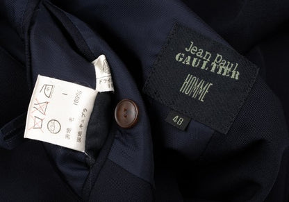 Jean Paul GAULTIER HOMME Navy Wool Lapel Jacket Size 48