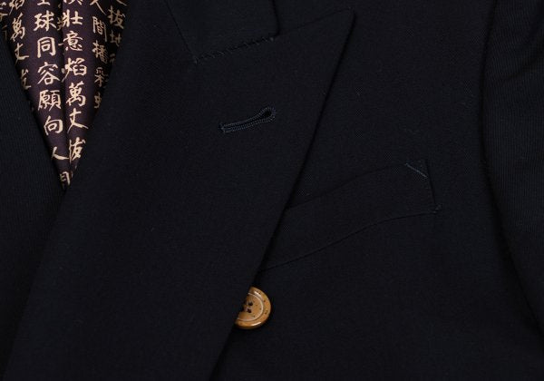 Jean Paul GAULTIER HOMME Lined Kanji Jacket Navy Size 48