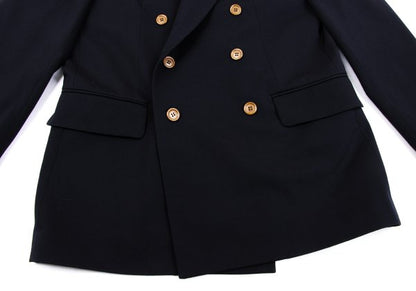 Jean Paul GAULTIER HOMME Lined Kanji Jacket Navy Size 48