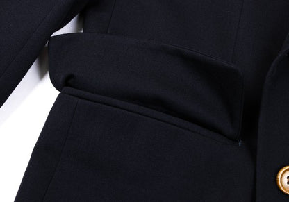 Jean Paul GAULTIER HOMME Lined Kanji Jacket Navy Size 48
