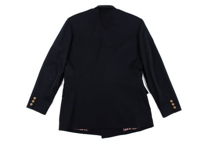 Jean Paul GAULTIER HOMME Lined Kanji Jacket Navy Size 48