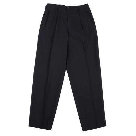 Jean Paul GAULTIER HOMME Wool Pleated Pants Navy Size 48