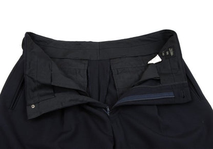 Jean Paul GAULTIER HOMME Wool Pleated Pants Navy Size 48