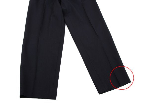 Jean Paul GAULTIER HOMME Wool Pleated Pants Navy Size 48