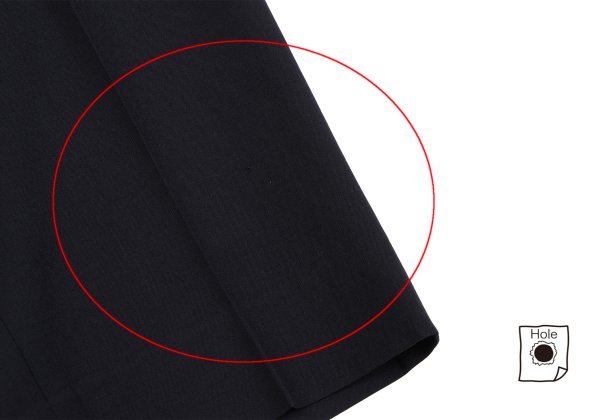 Jean Paul GAULTIER HOMME Wool Pleated Pants Navy Size 48