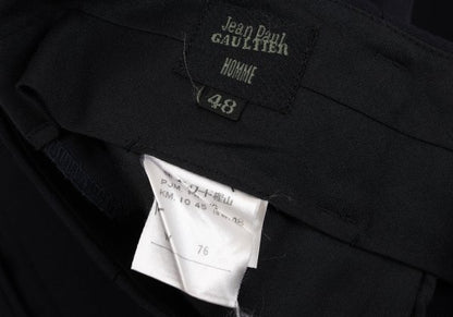 Jean Paul GAULTIER HOMME Wool Pleated Pants Navy Size 48