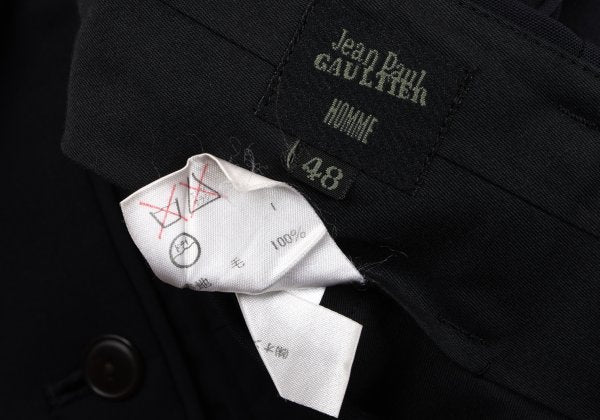 Jean Paul GAULTIER HOMME Wool Pleated Pants Navy Size 48