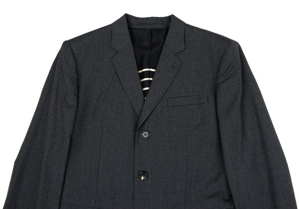 Jean Paul GAULTIER HOMME Wool Inner Jacket Gray Size 50