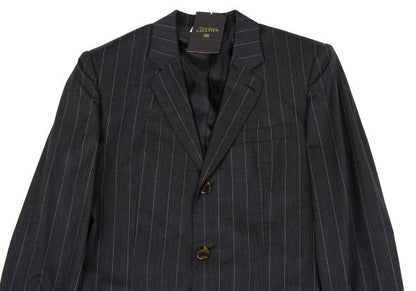 Jean Paul GAULTIER HOMME Striped Wool 3B Jacket Gray Size 48