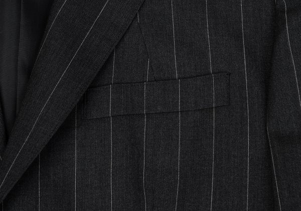 Jean Paul GAULTIER HOMME Striped Wool 3B Jacket Gray Size 48