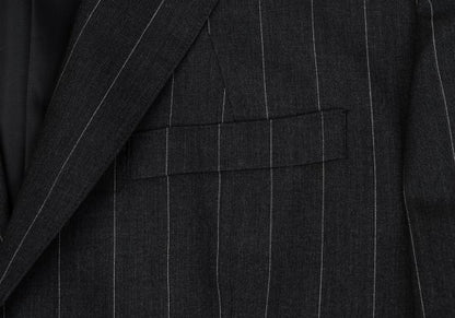 Jean Paul GAULTIER HOMME Striped Wool 3B Jacket Gray Size 48