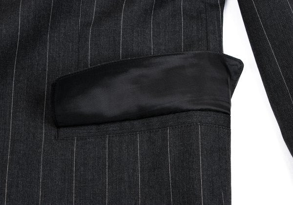 Jean Paul GAULTIER HOMME Striped Wool 3B Jacket Gray Size 48