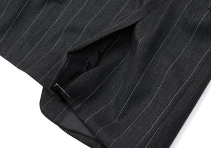 Jean Paul GAULTIER HOMME Striped Wool 3B Jacket Gray Size 48