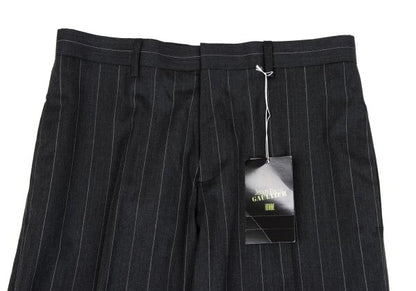 Jean Paul GAULTIER HOMME Wool Stripe Pants Gray Size 48