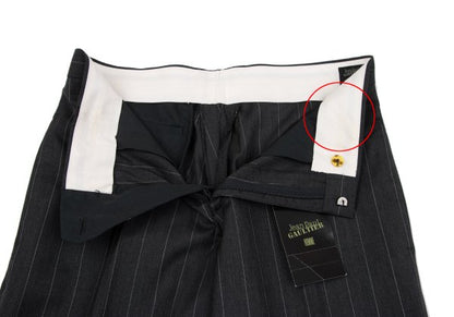 Jean Paul GAULTIER HOMME Wool Stripe Pants Gray Size 48