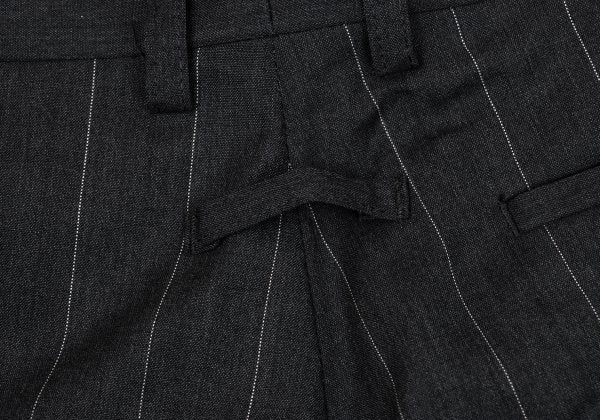 Jean Paul GAULTIER HOMME Wool Stripe Pants Gray Size 48