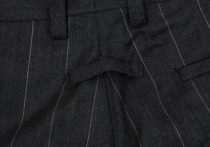 Jean Paul GAULTIER HOMME Wool Stripe Pants Gray Size 48