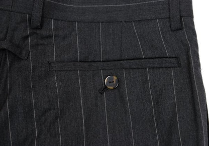 Jean Paul GAULTIER HOMME Wool Stripe Pants Gray Size 48