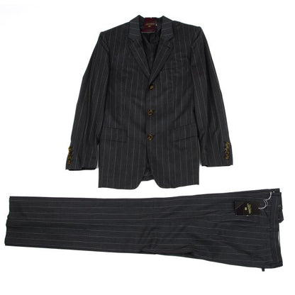 Jean Paul GAULTIER HOMME Wool Stripe Pants Gray Size 48