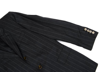 Jean Paul GAULTIER HOMME Wool Stripe Jacket Gray Size 48