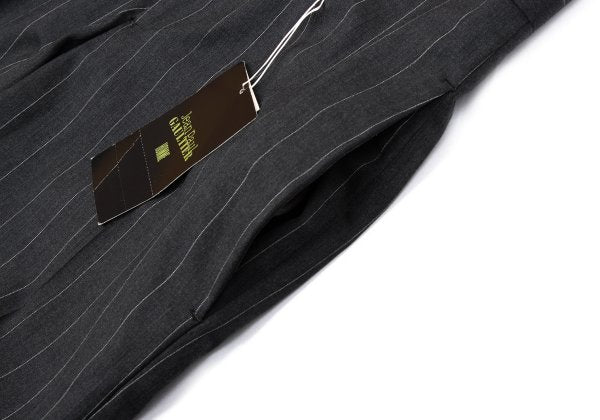 Jean Paul GAULTIER HOMME Wool Stripe Jacket Gray Size 48