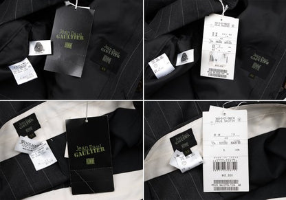 Jean Paul GAULTIER HOMME Wool Stripe Jacket Gray Size 48
