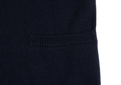 GIANNI VERSACE Wool Button Knit Jacket Navy Size 50