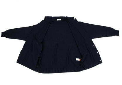GIANNI VERSACE Wool Button Knit Jacket Navy Size 50