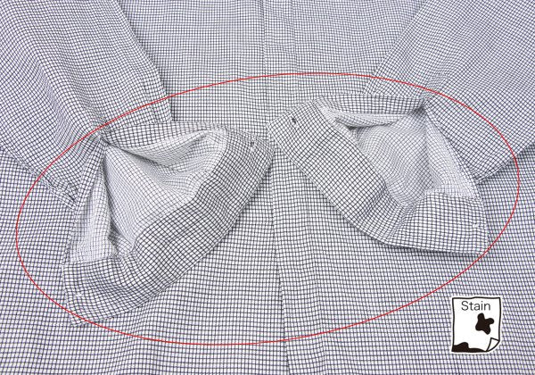 GIANNI VERSACE Cotton Linen Graph Check Long Sleeve Shirt Size 46