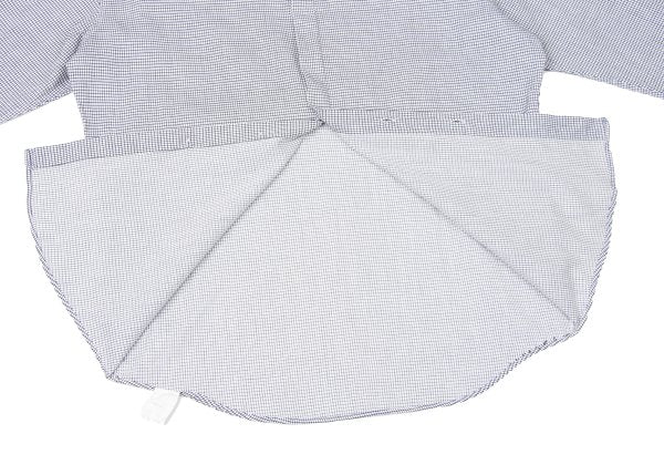 GIANNI VERSACE Cotton Linen Graph Check Long Sleeve Shirt Size 46