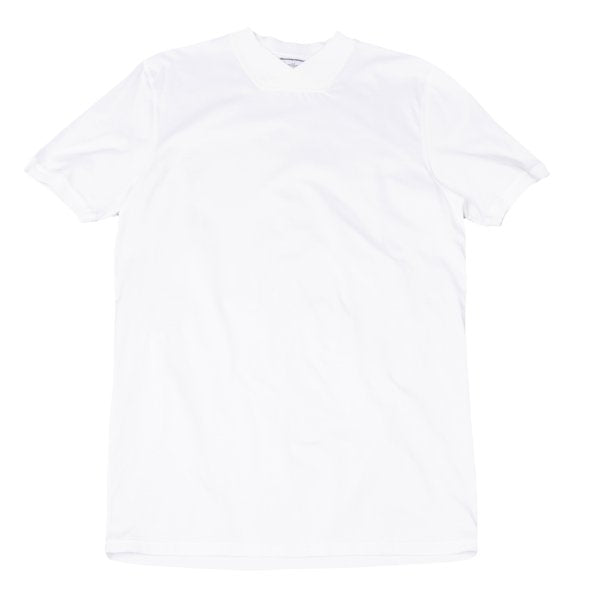 GIANNI VERSACE Rib Neck Cotton T-Shirt White Size 48