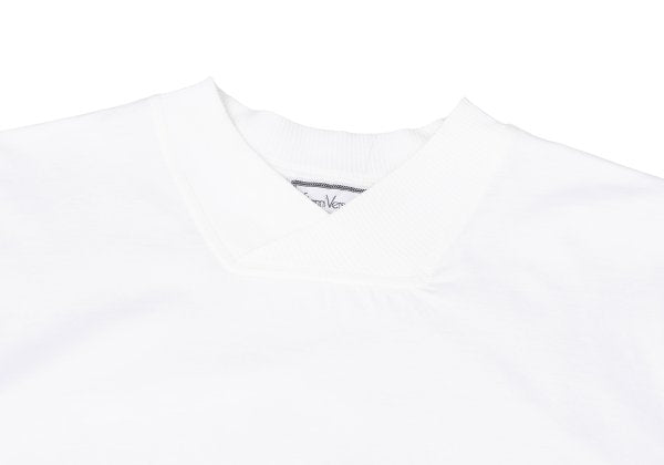 GIANNI VERSACE Rib Neck Cotton T-Shirt White Size 48