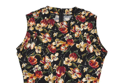 Jean Paul GAULTIER FEMME Floral Print Top Black Size 40