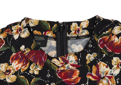 Jean Paul GAULTIER FEMME Floral Print Top Black Size 40
