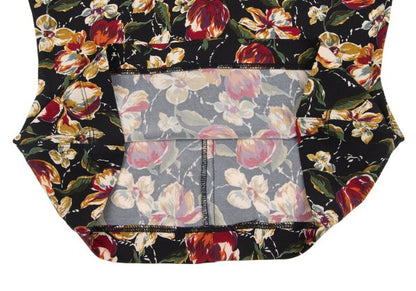 Jean Paul GAULTIER FEMME Floral Print Top Black Size 40