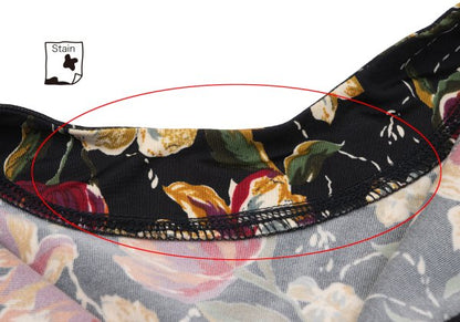 Jean Paul GAULTIER FEMME Floral Print Top Black Size 40