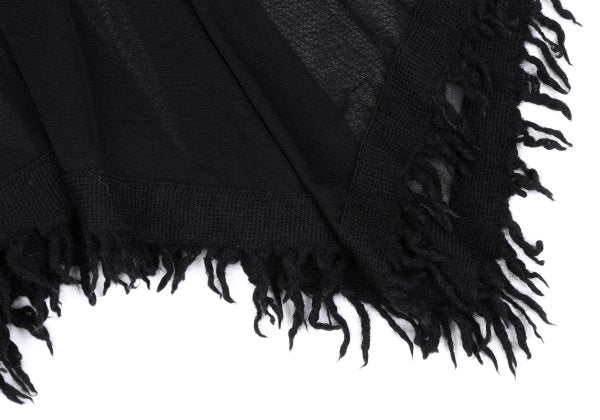 Jean Paul GAULTIER FEMME Fringe Power Cardigan Black Size 40