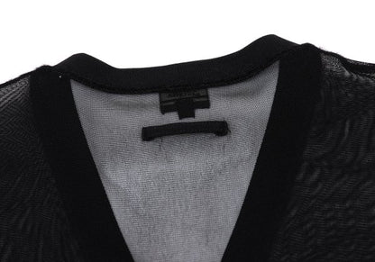 Jean Paul GAULTIER FEMME Fringe Power Cardigan Black Size 40
