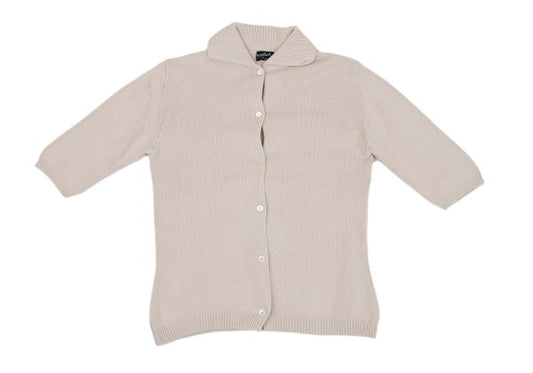 MARGARET HOWELL Cotton Short Sleeve Knit Pink Beige Size 2
