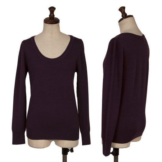 MARGARET HOWELL Cashmere Blend Wool Sweater Purple Size M