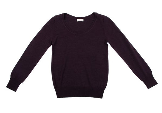 MARGARET HOWELL Cashmere Blend Wool Sweater Purple Size M