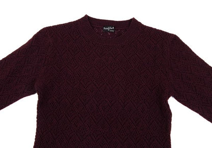 MARGARET HOWELL Openwork Wool Knit Sweater Red Size 2