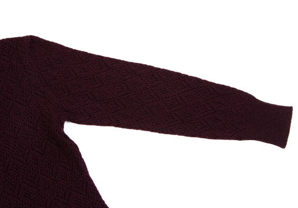 MARGARET HOWELL Openwork Wool Knit Sweater Red Size 2