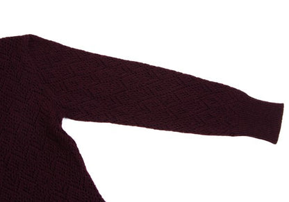 MARGARET HOWELL Openwork Wool Knit Sweater Red Size 2