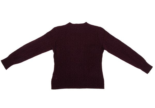 MARGARET HOWELL Openwork Wool Knit Sweater Red Size 2