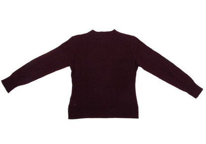 MARGARET HOWELL Openwork Wool Knit Sweater Red Size 2
