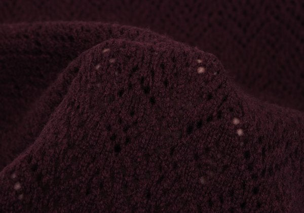 MARGARET HOWELL Openwork Wool Knit Sweater Red Size 2