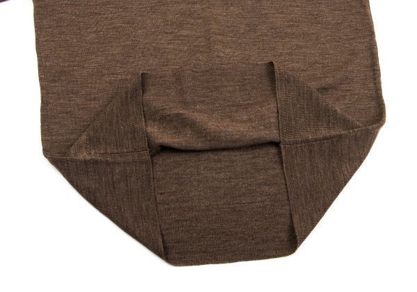 MARGARET HOWELL Brown Mélange Wool Turtleneck Sweater Size M