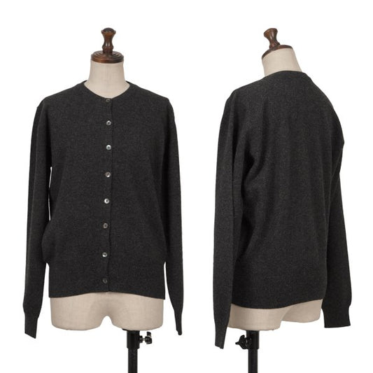MARGARET HOWELL Charcoal Wool Round Collar Cardigan Size M