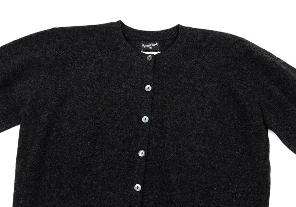 MARGARET HOWELL Charcoal Wool Round Collar Cardigan Size M